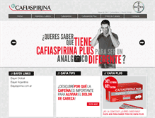 Tablet Screenshot of cafiaspirina.com.ar